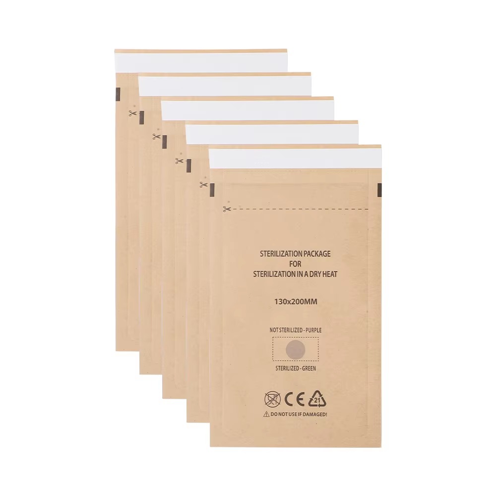 BOLSAS PARA ESTERILIZAR DE PAPEL KRAFT 12x6