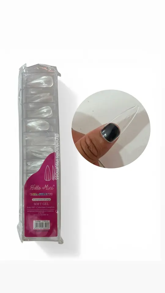 TIPS SOFT GEL STILETTO -  HELLO MINI 120UNI