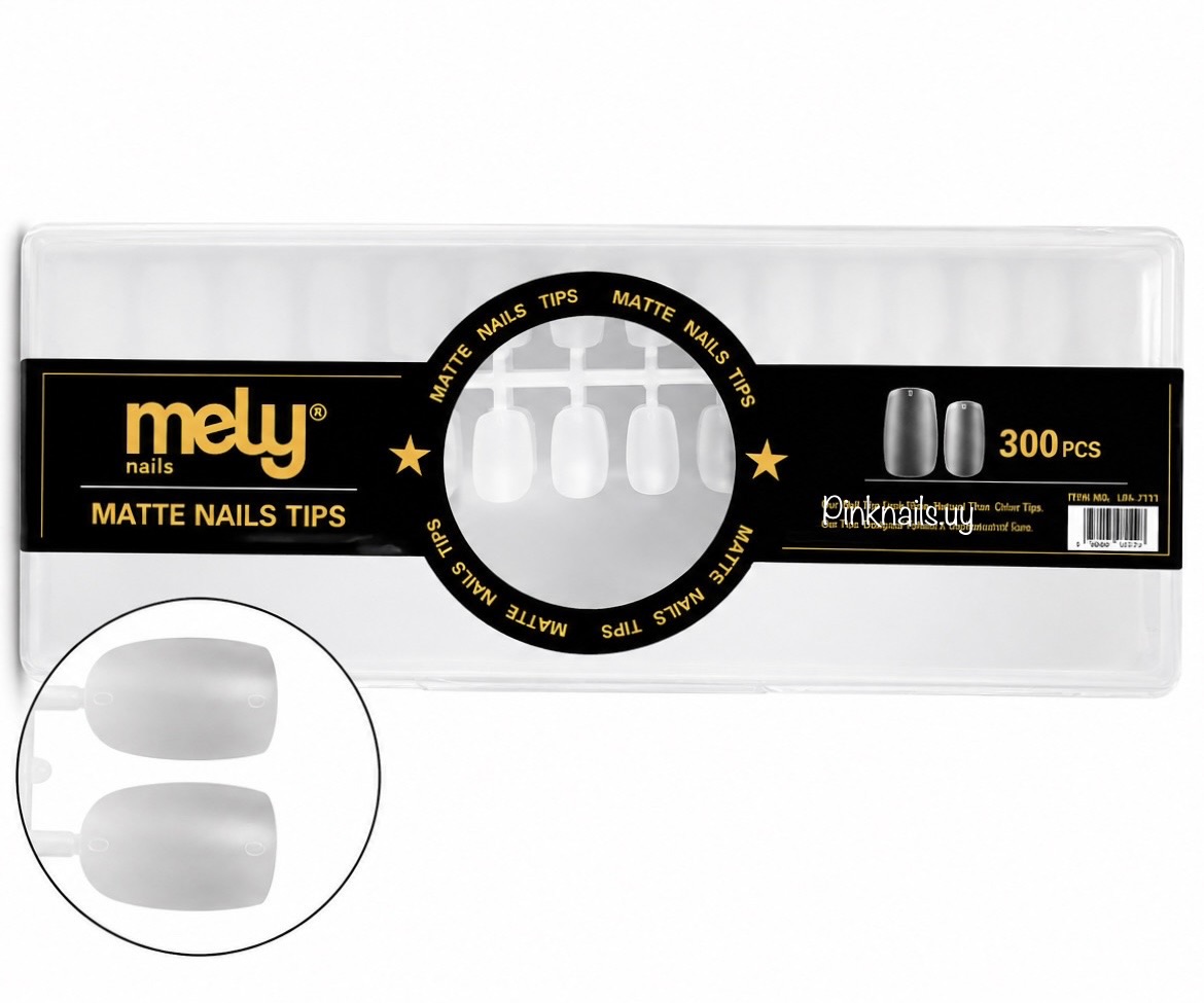 TIPS SOFT GEL - MELY CUADRADA CORTO MATTE 300uni