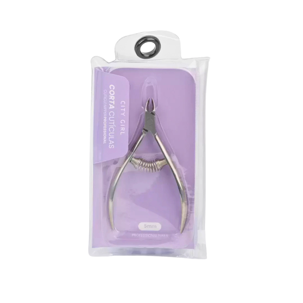 CORTA CUTICULAS CON RESORTE 5MM - CITY GIRL