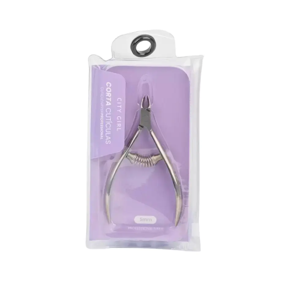 CORTA CUTICULAS CON RESORTE 5MM - CITY GIRL
