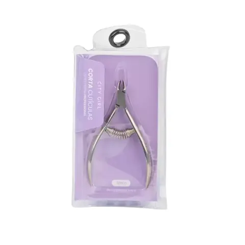CORTA CUTICULAS CON RESORTE 5MM - CITY GIRL