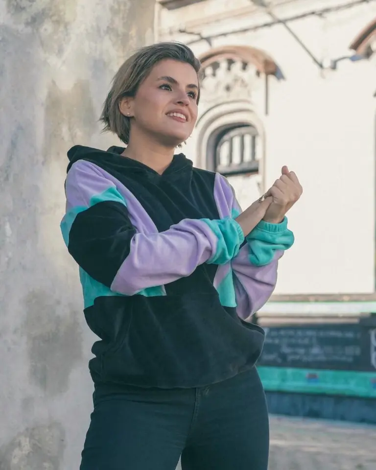 Canguro Selva Negro/Lila/Menta