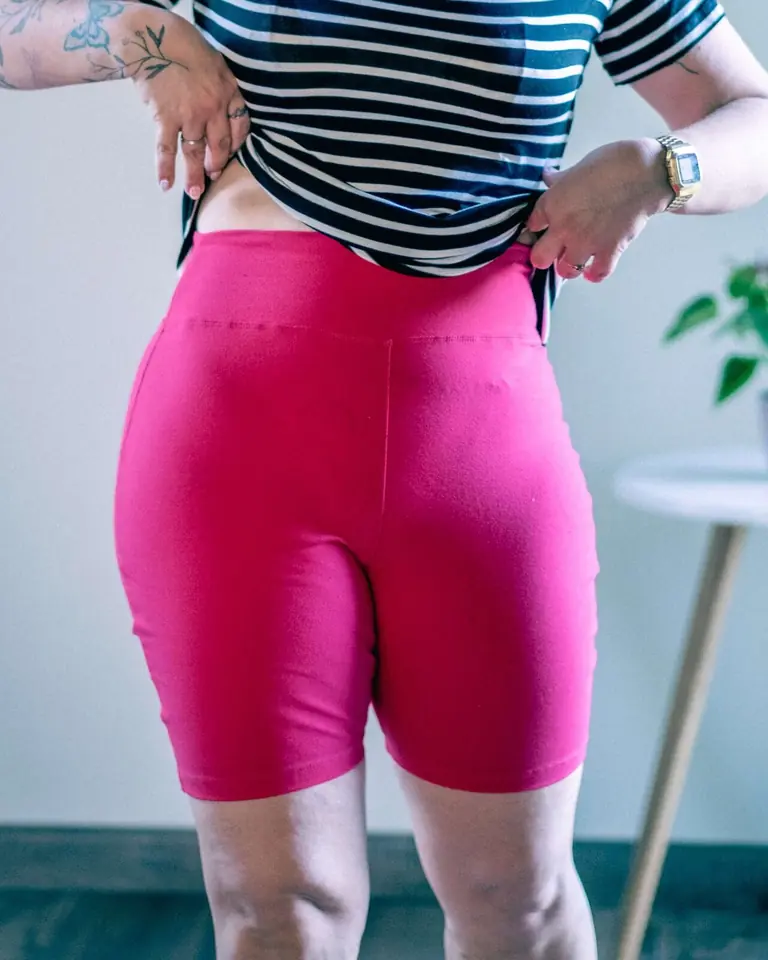 Biker Lycra de algodón Fucsia
