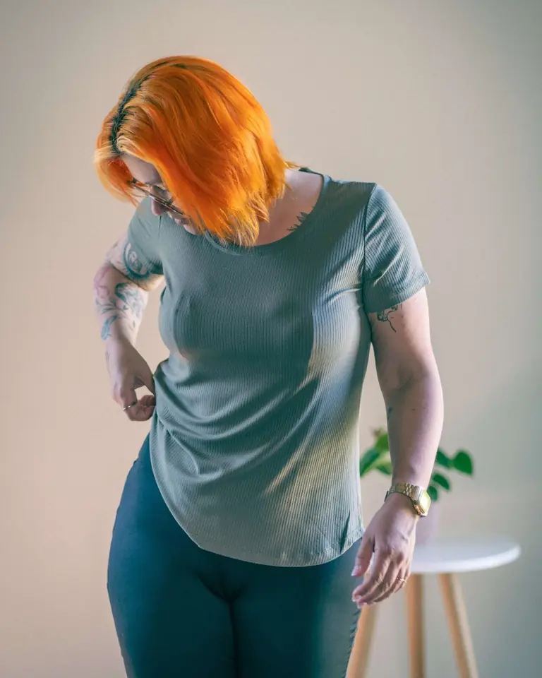 Remera Thelma verde seco