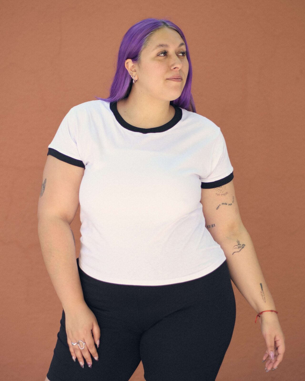 Remera Mar Blanca con negro