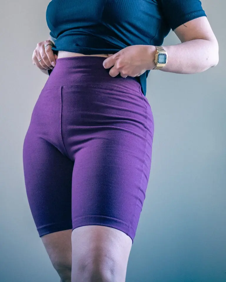 Biker lycra de algodón Bordó