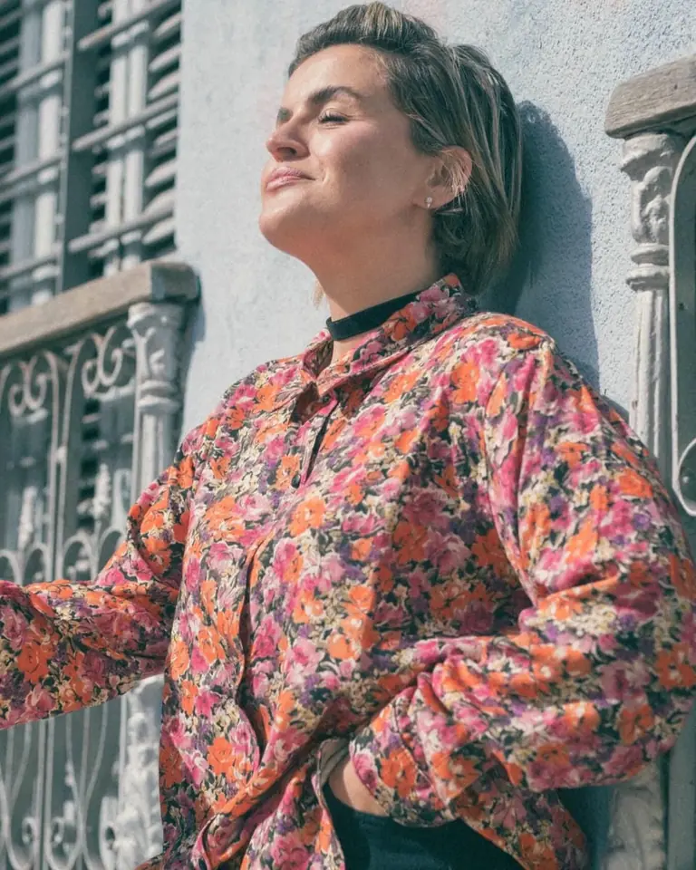Camisa Lena estampa flores