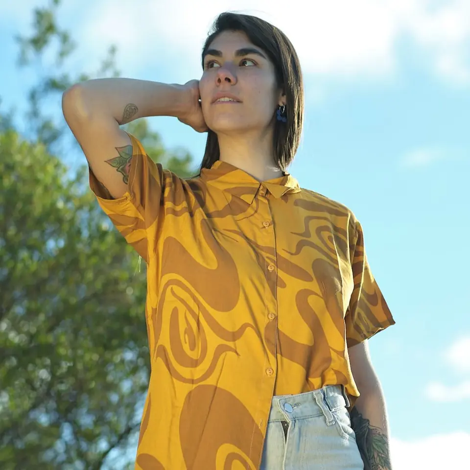 Camisa Moreré mostaza