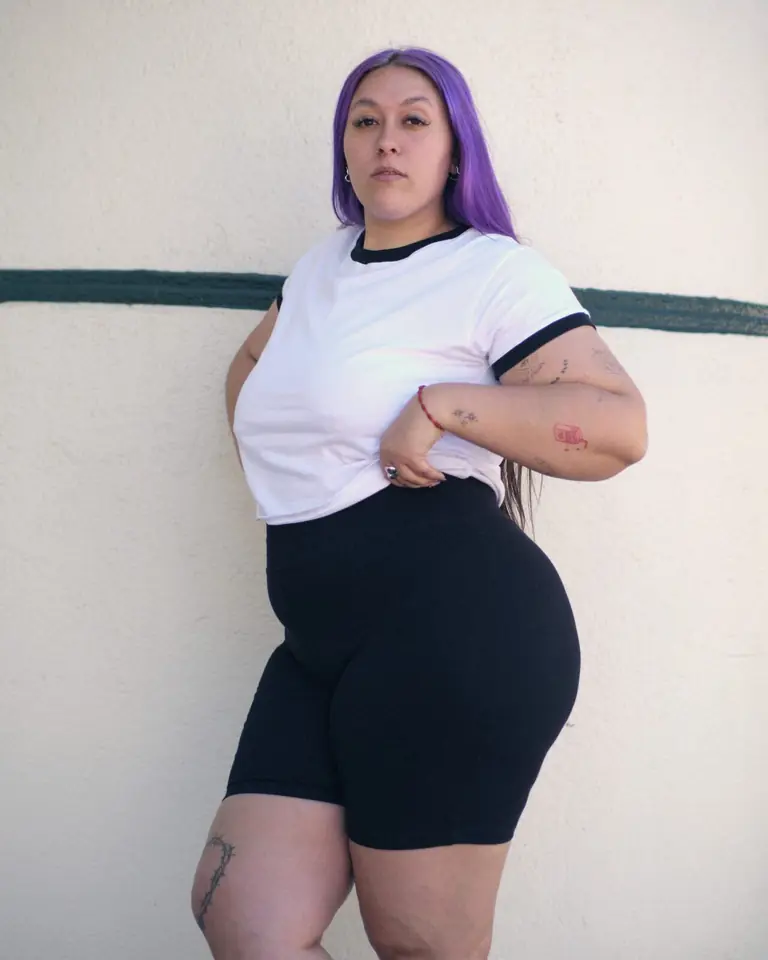 Biker Lycra de algodón negra