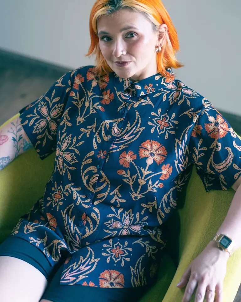 Camisa estampa arabescos