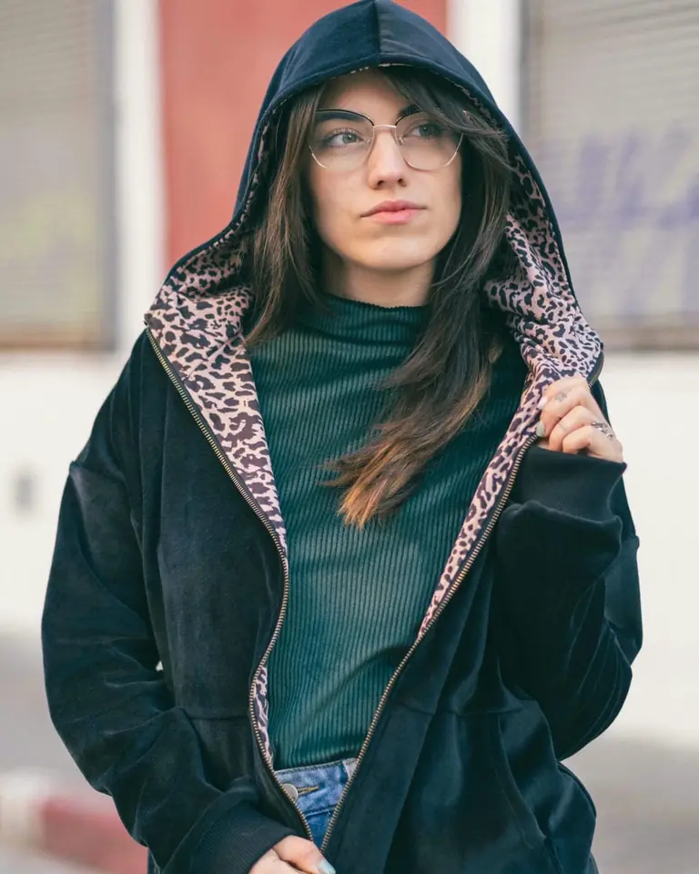 Campera Armonía Negra/Print