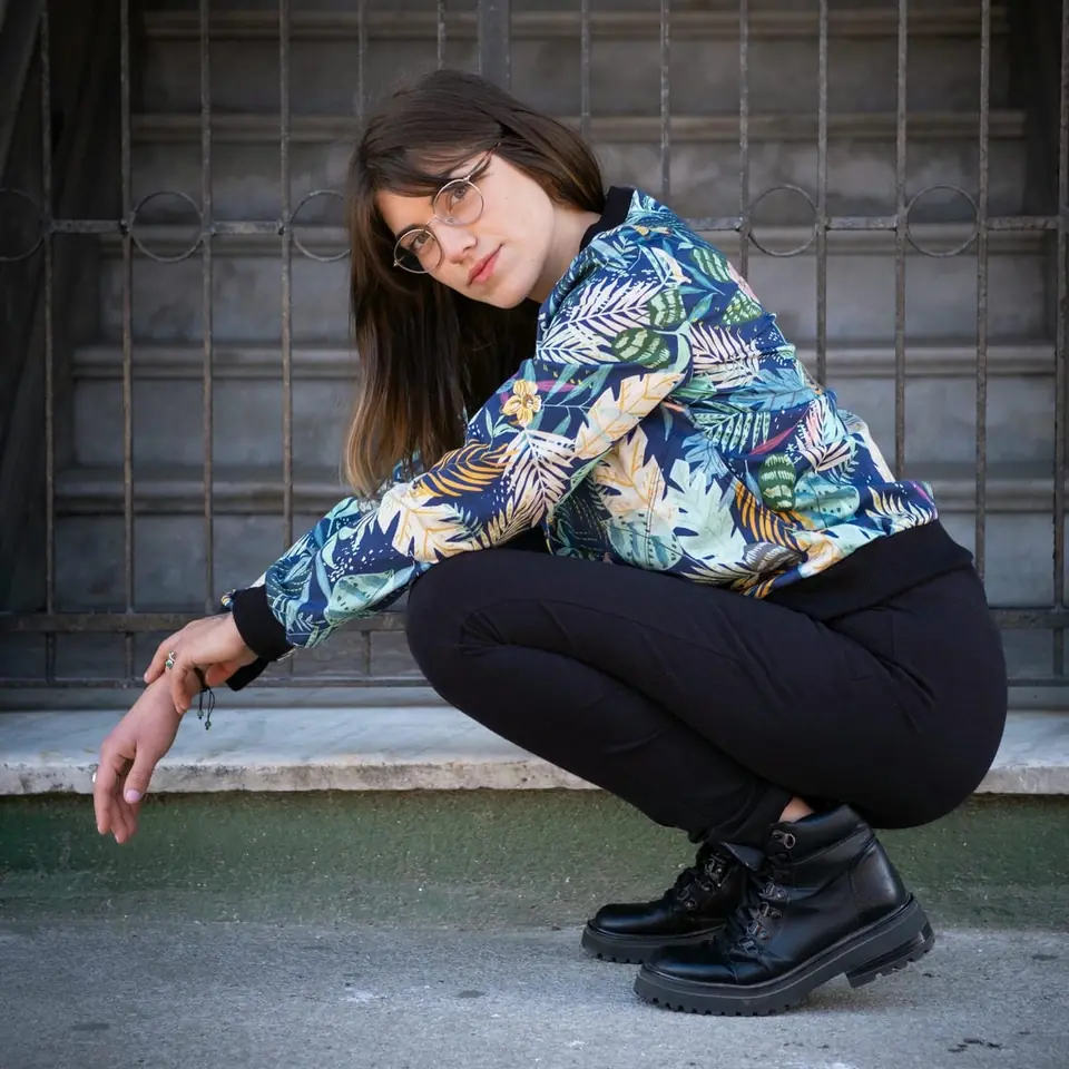 Campera estampa hojas