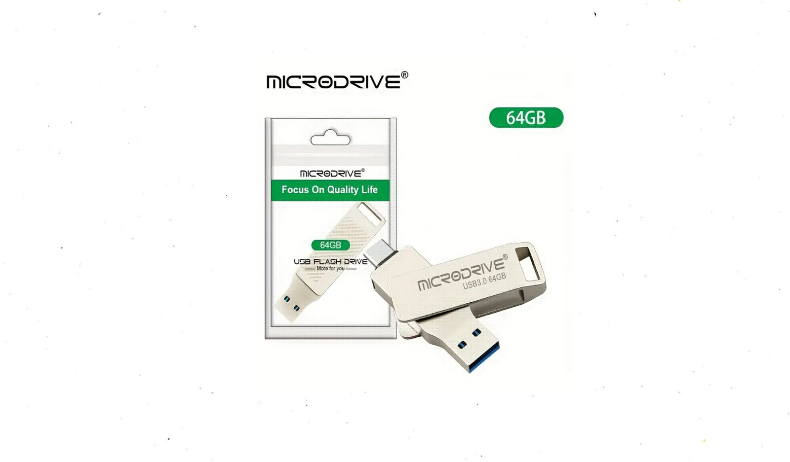 Pendrive tipo-C USB 3.0 flash drive 2-in-1 256gb