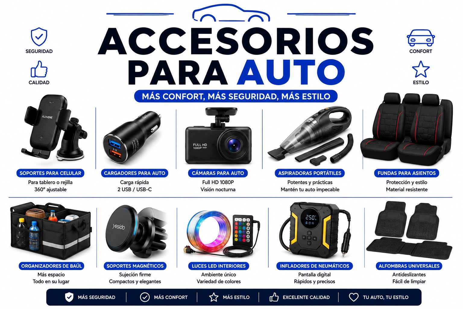 ACCESORIOS PARA AUTO