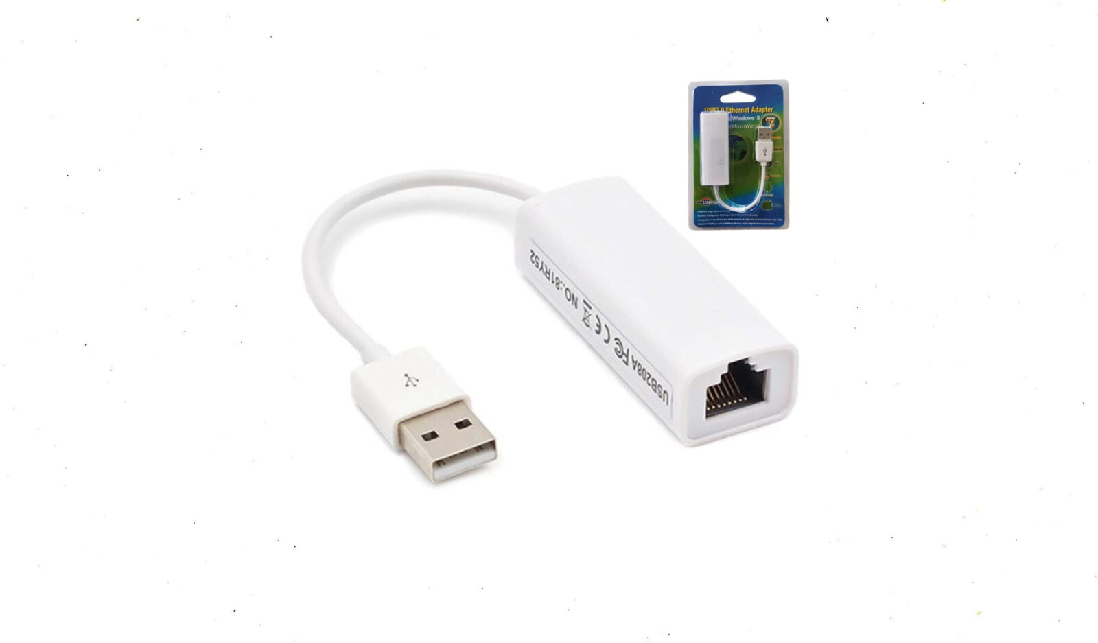 Adaptador USB 2.0 Ethernet Rj45 Red 100Mbps