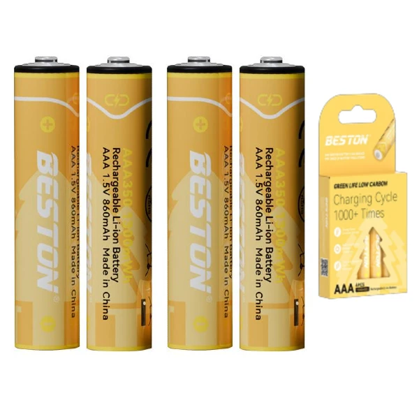 Pack 4 Pilas AAA 1.5v Recargables/1300 mWh