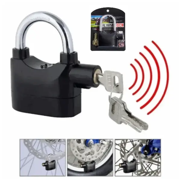 Candado Para Motos Y Bici Con Alarma