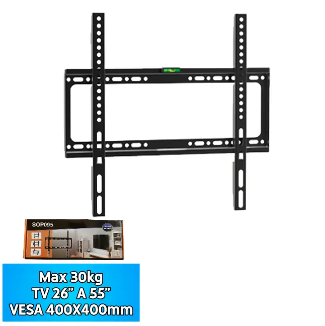 Soporte de TV De 26" A 55"/MAX 30KG/Fijo/Con Nivel