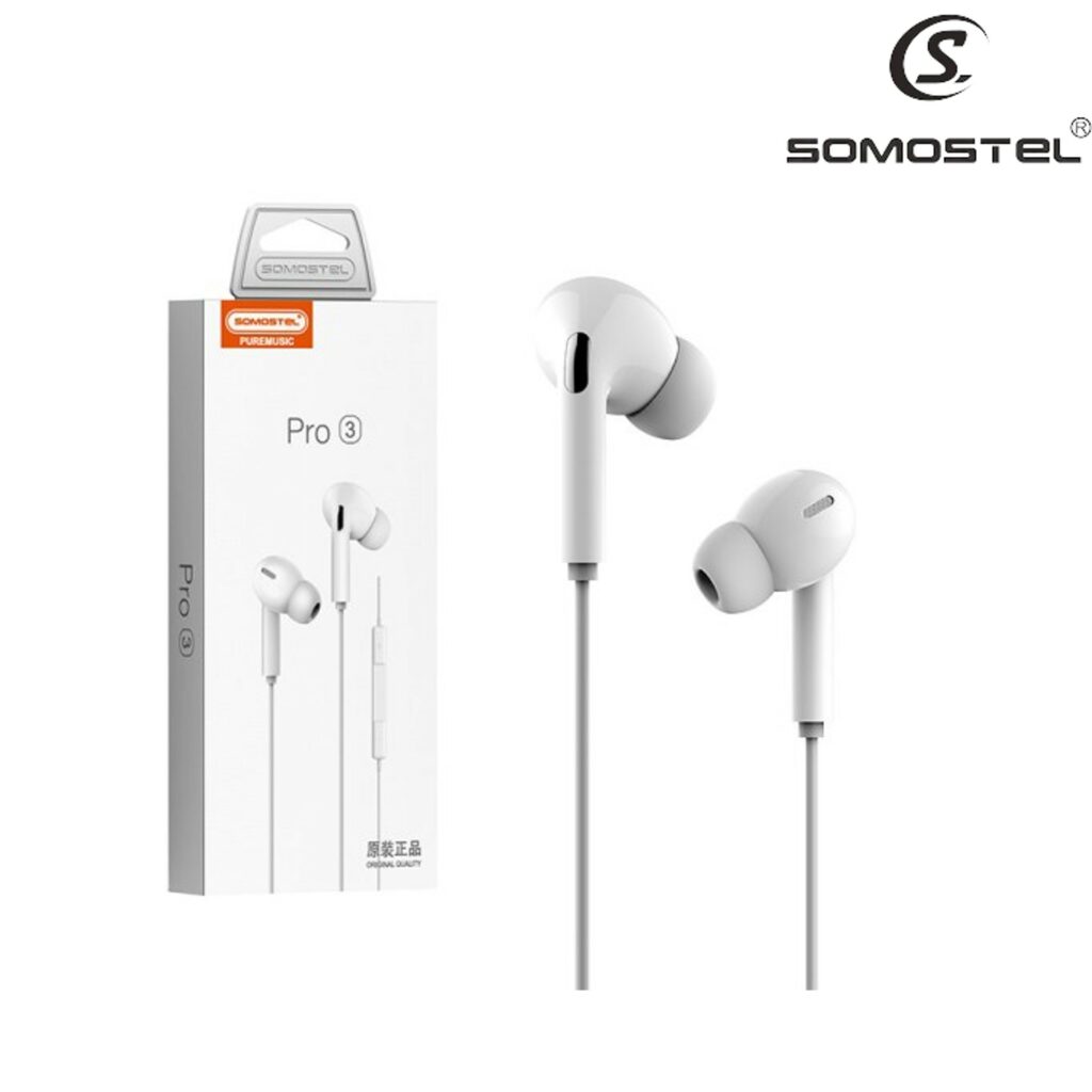 Auriculares SOMOSTEL PRO 3/ 3.5 mm