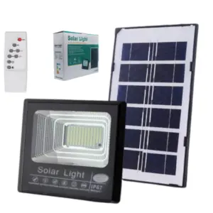 Foco Solar Led 30W/100 Leds/Con Control/Fotocelula