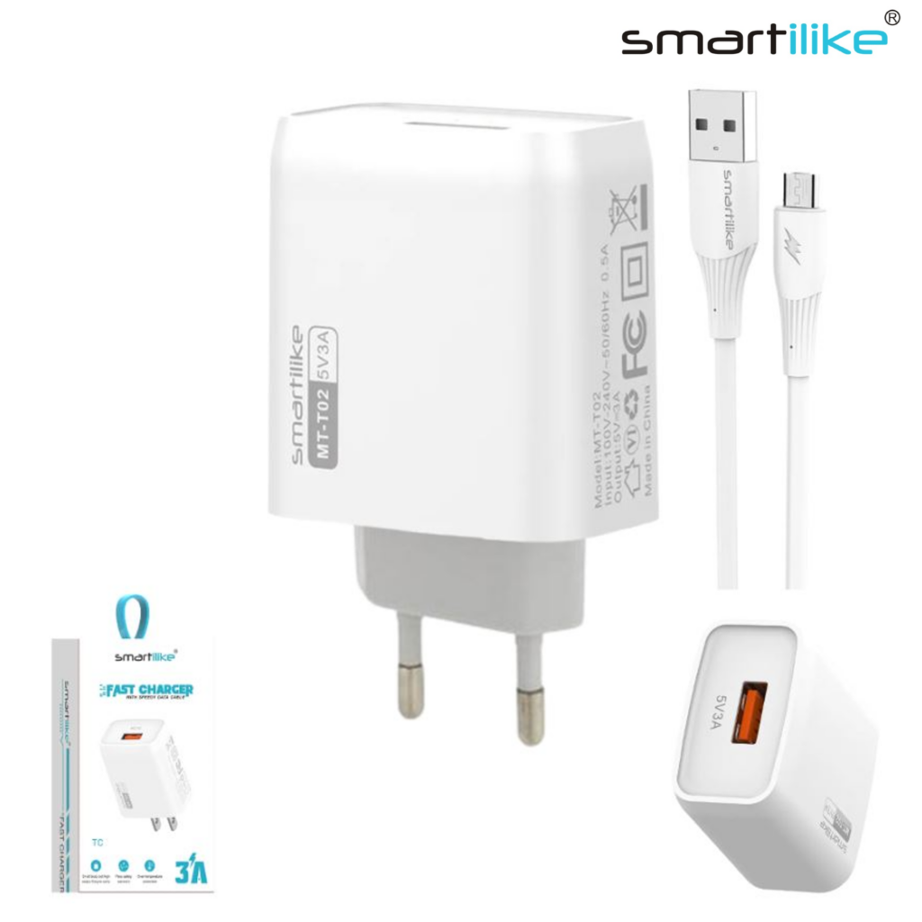 Cargador 3A+Cable Micro