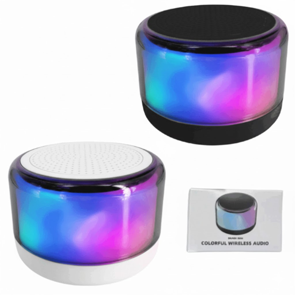 Parlante Bluetooth 5.3 micro SD Con luces Led