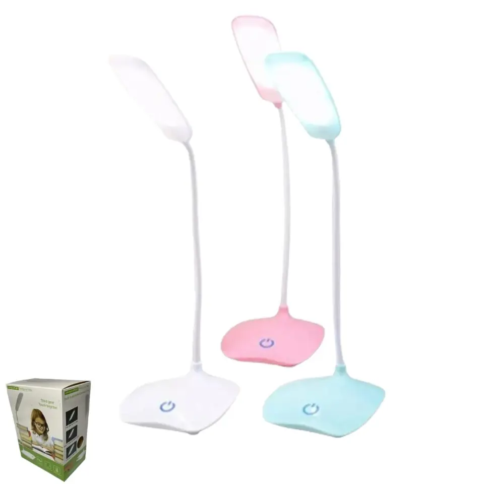 Lampara Luz Led Táctil De Escritorio Flexible / Recargable / 3 Niveles de luz