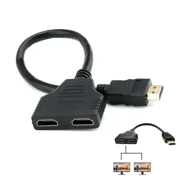 Splitter Multiplicador Hdmi 1.4 De 1  Macho A 2 Hembra