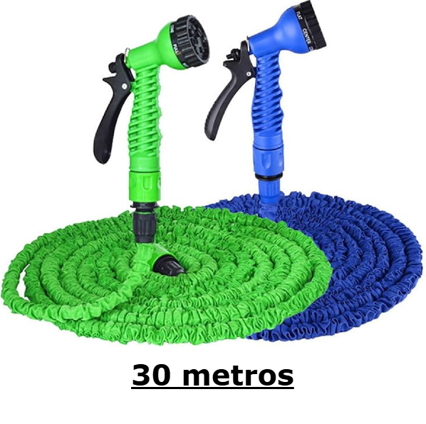 Manguera Flexible Expandible De Jardin 30 Metros Con Pistola