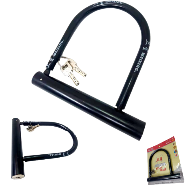 Tranca Candado En U Para Moto O Bici Con Llaves