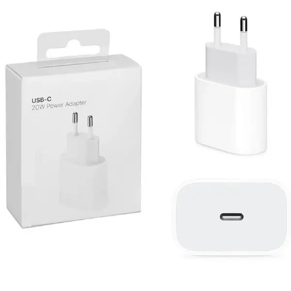 Cargador De Pared Para Iphone USB Tipo-C PD(20W)