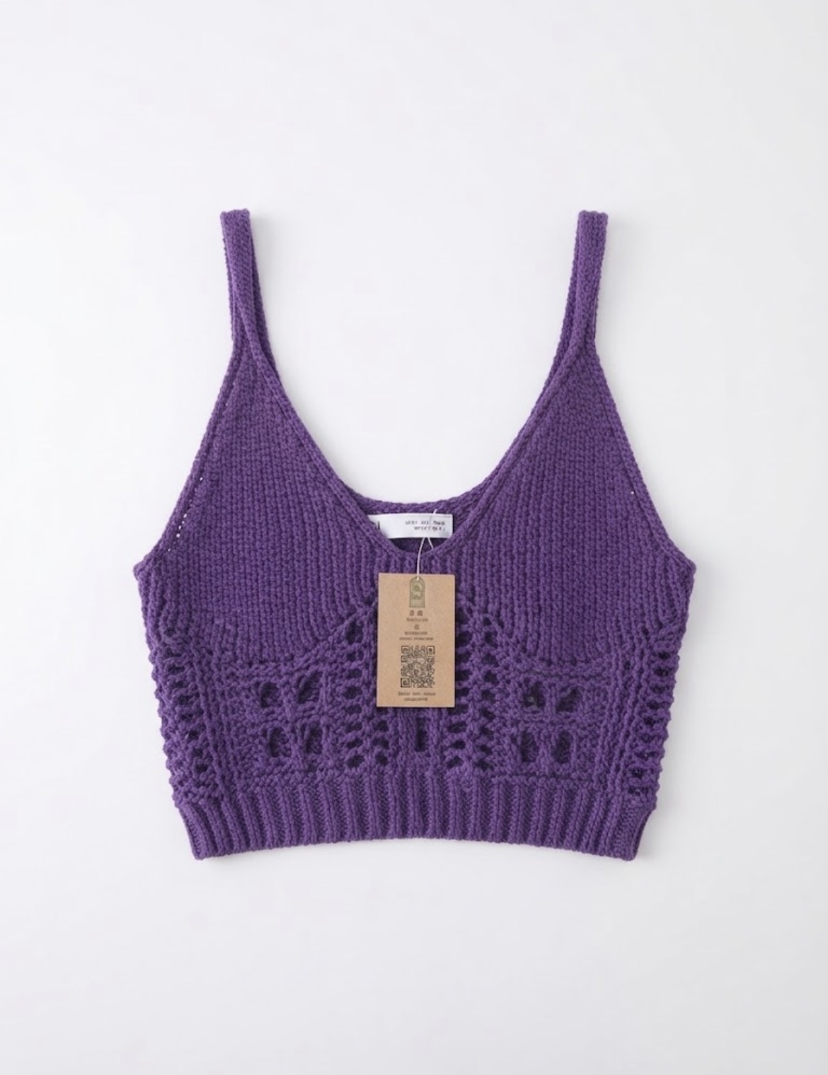 Top crochet ZARA talle S
