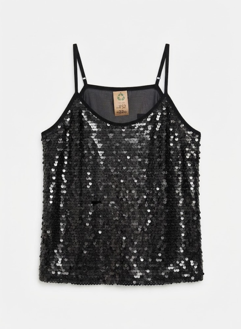 Blusa con lentejuelas talle S