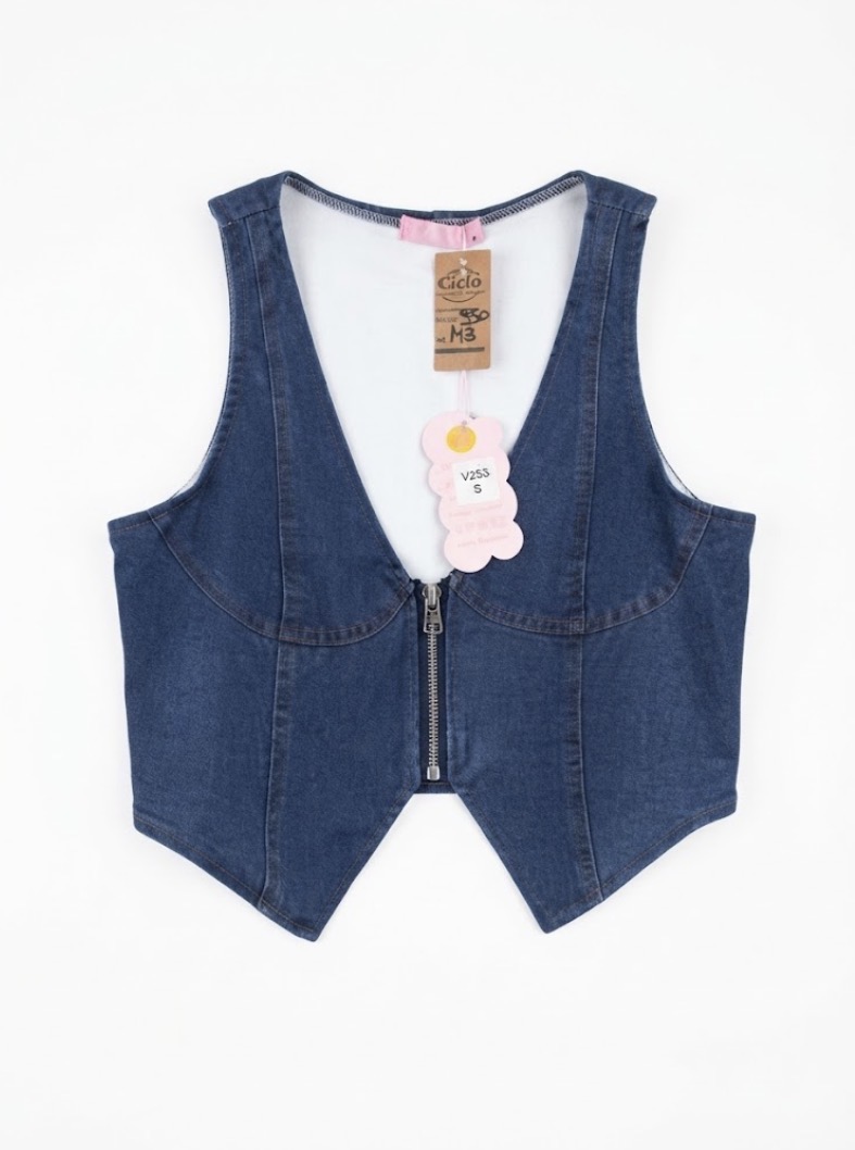 Chaleco Jean D & M talle S