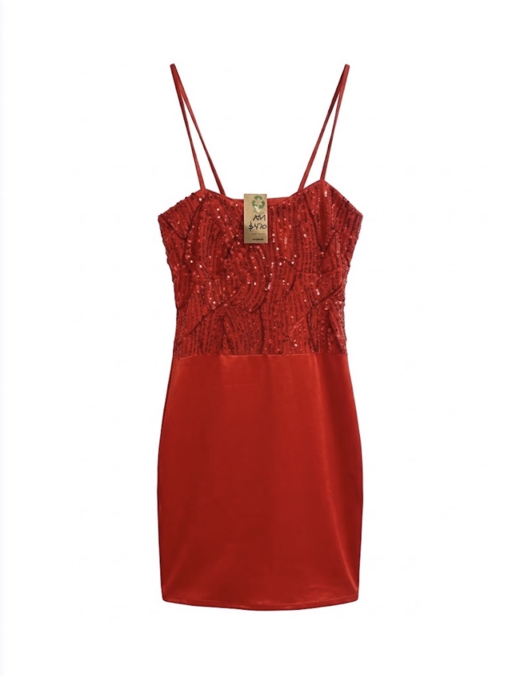Vestido con lentejuelas talle S