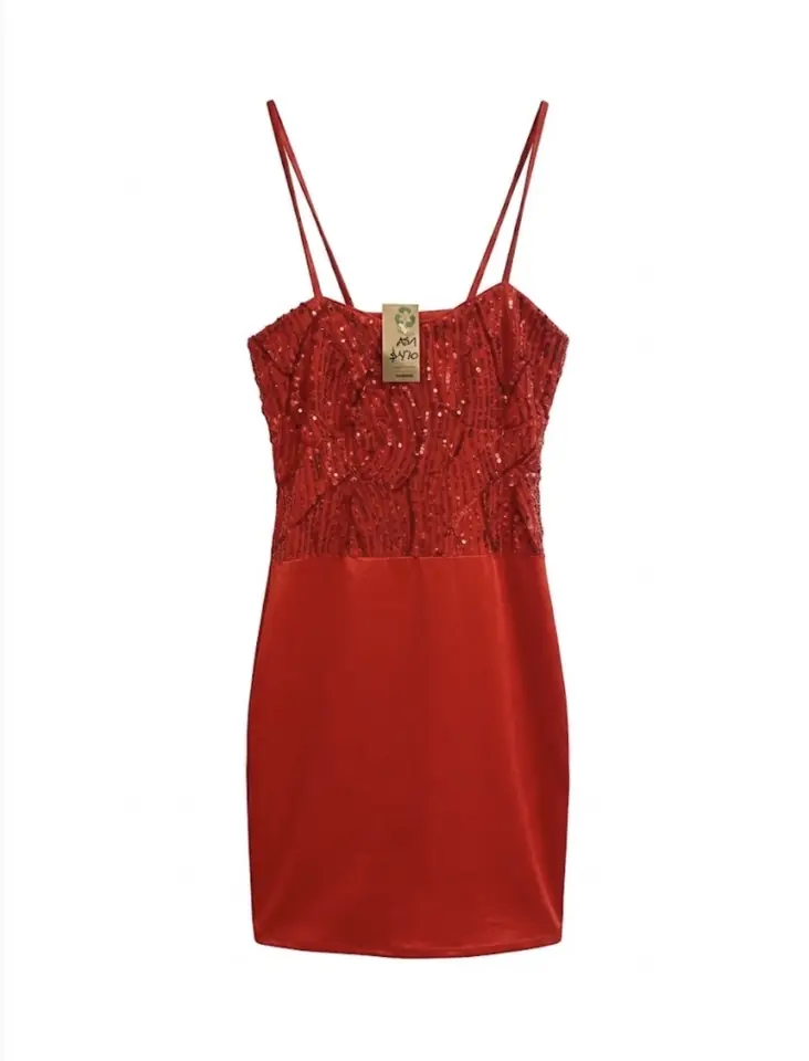 Vestido con lentejuelas talle S