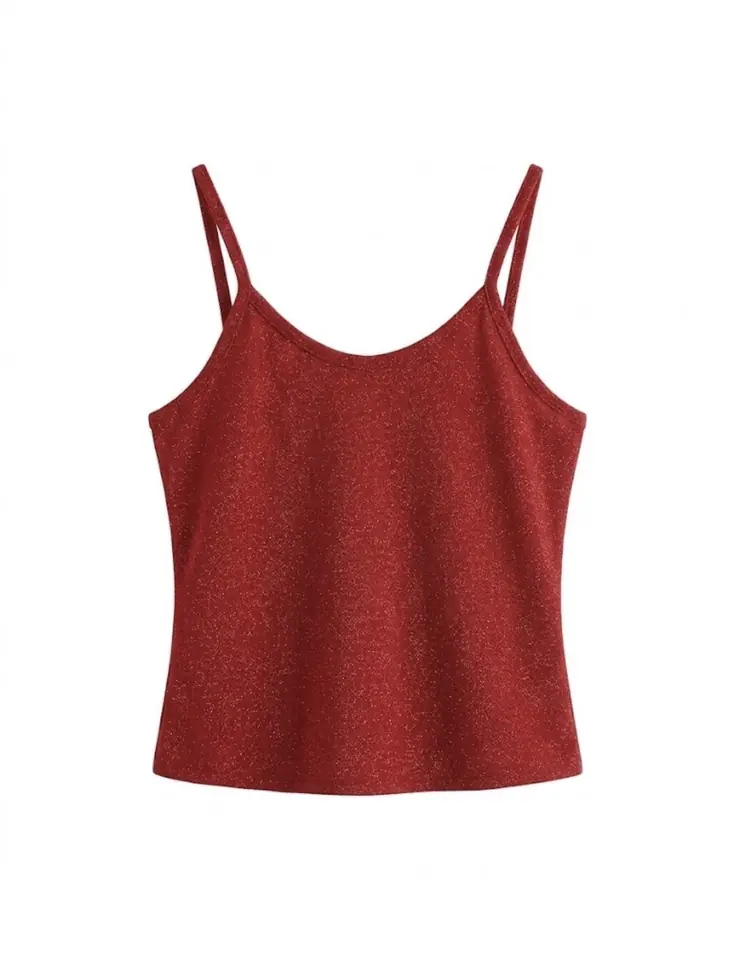 Top rojo talle M