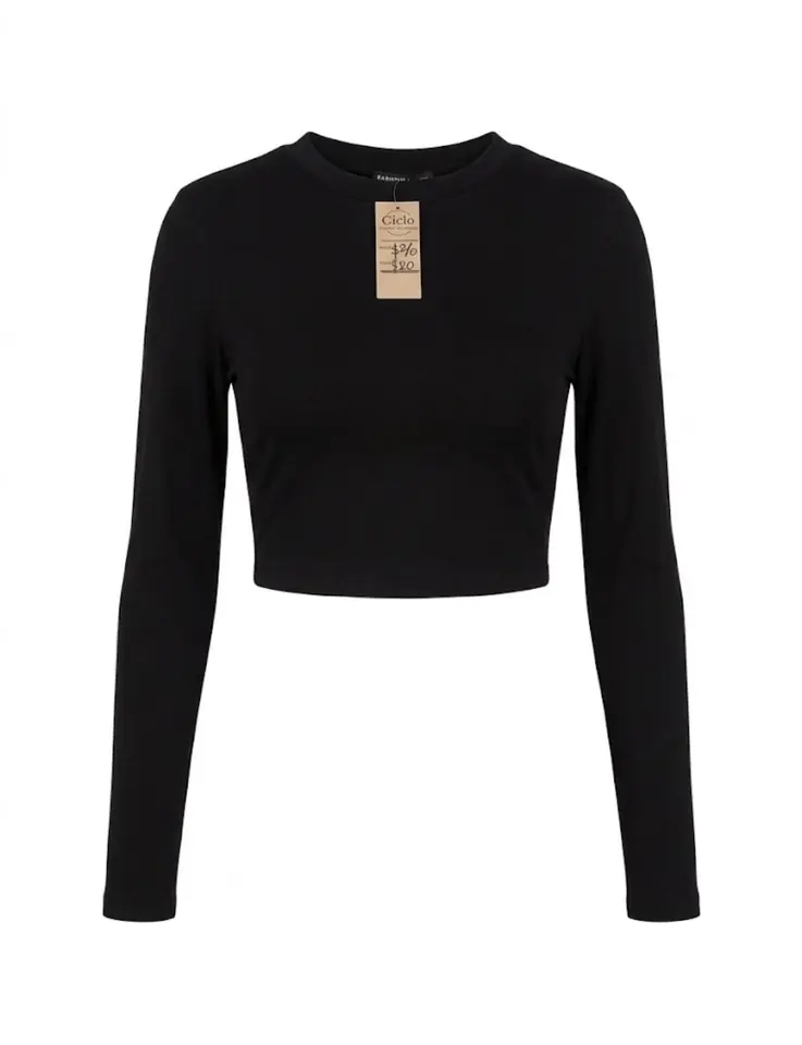 Top manga larga FASHIONNOVA talle M
