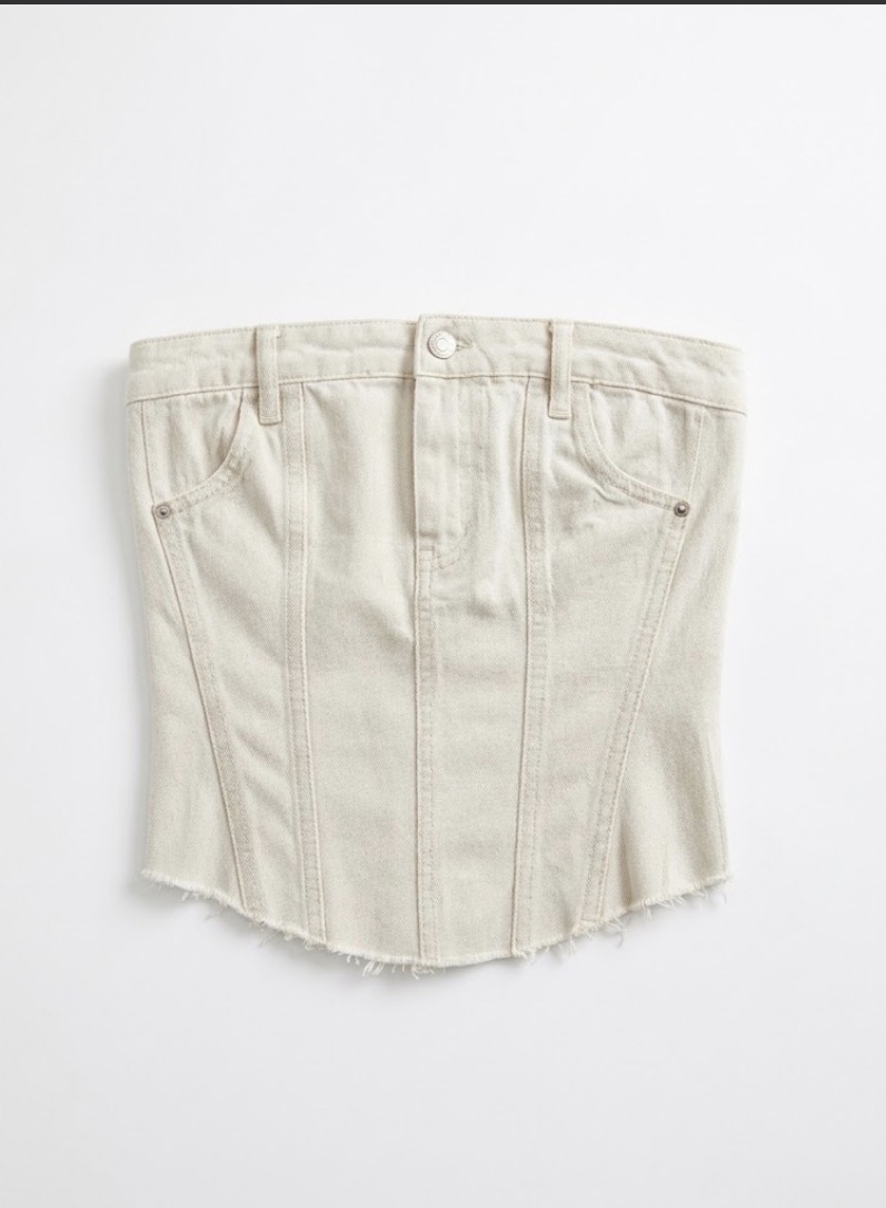 Top de jean ZARA talle S-M