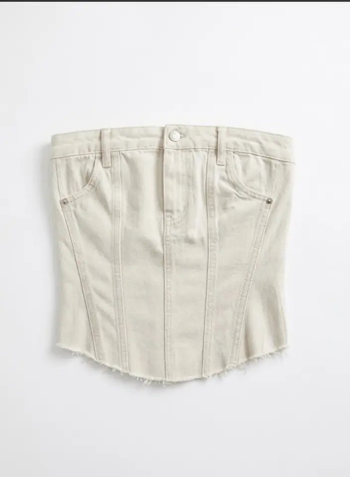 Top de jean ZARA talle S-M