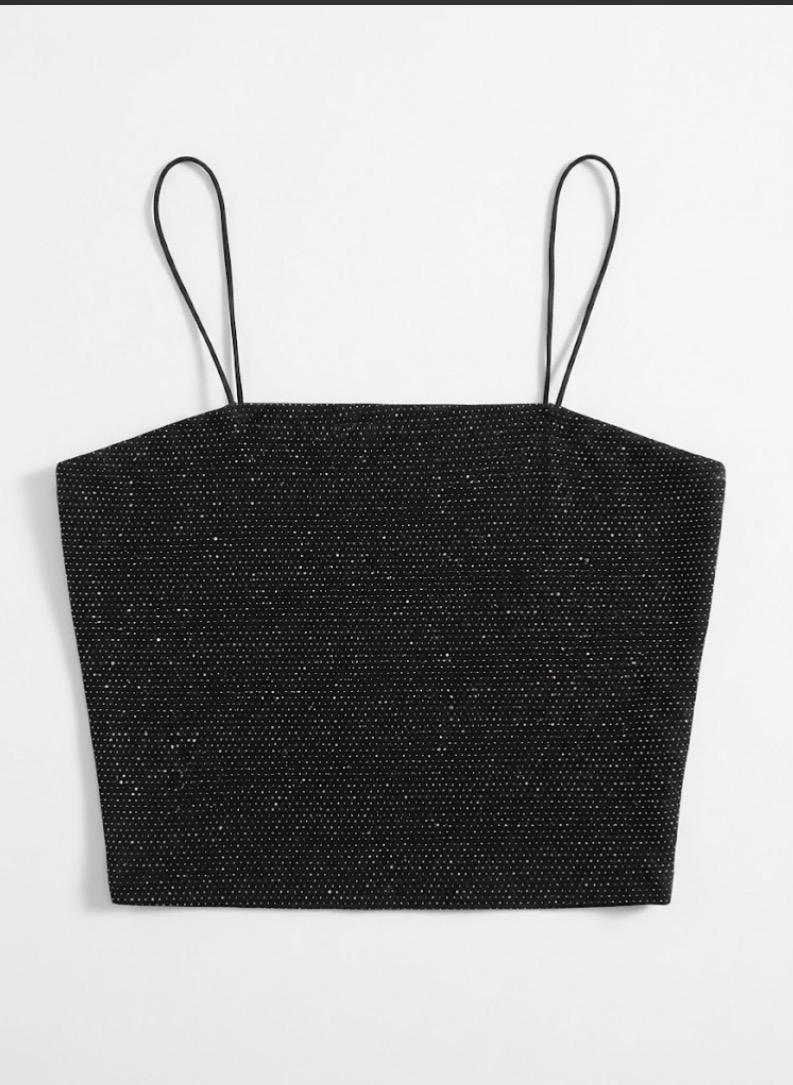 Top con brillos talle M