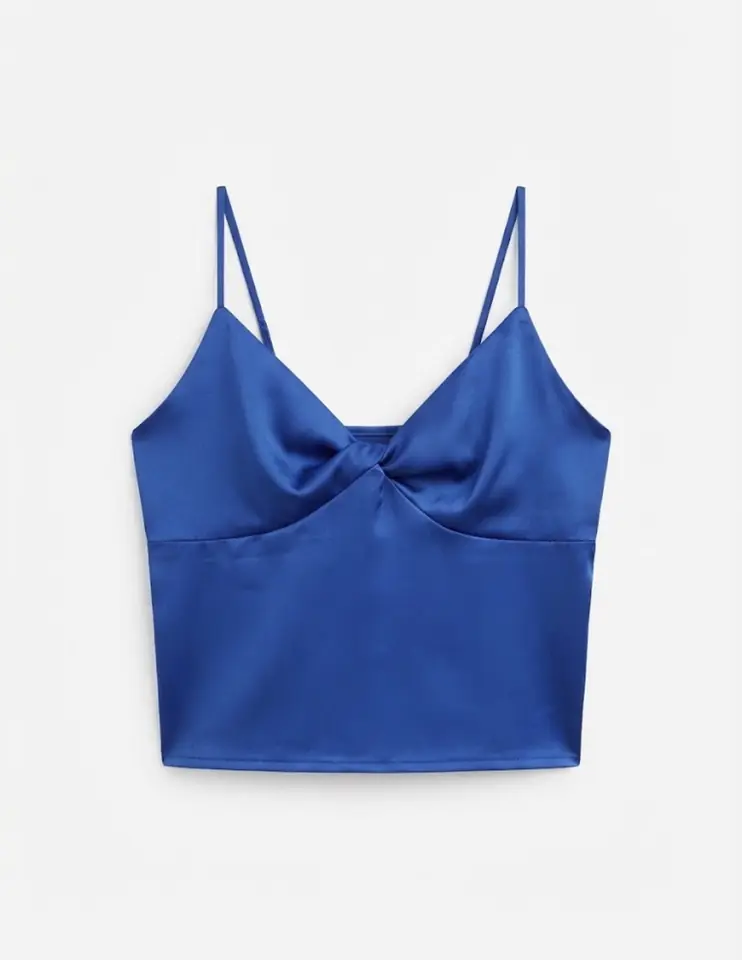 Top azul marino talle M