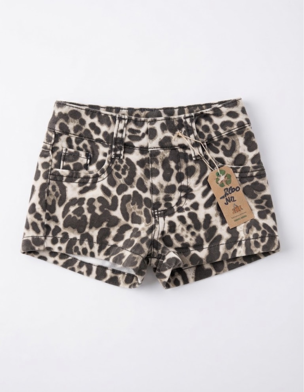 Short Jean Animal Print Talle 8-10 meses