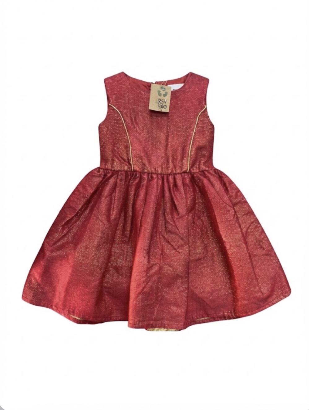 Vestido rojo talle 12-18 meses