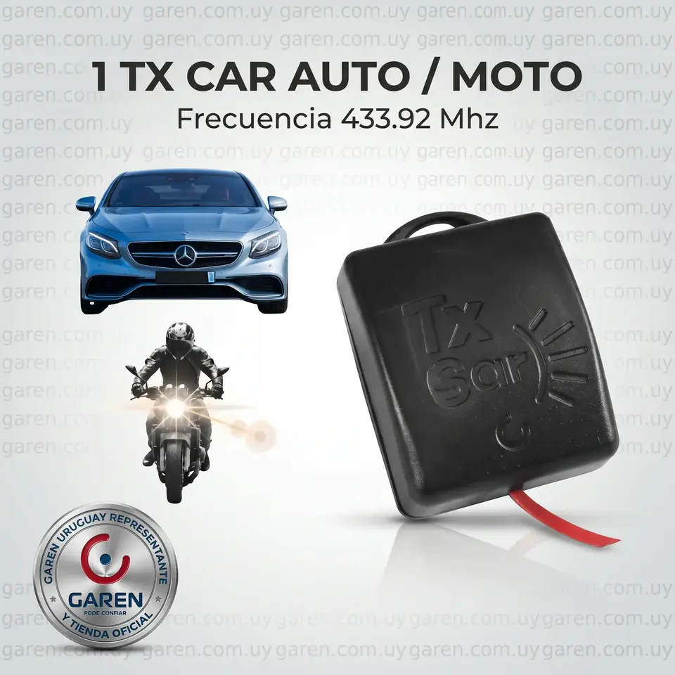 TX CAR 433.92 MHZ AUTO / MOTOR