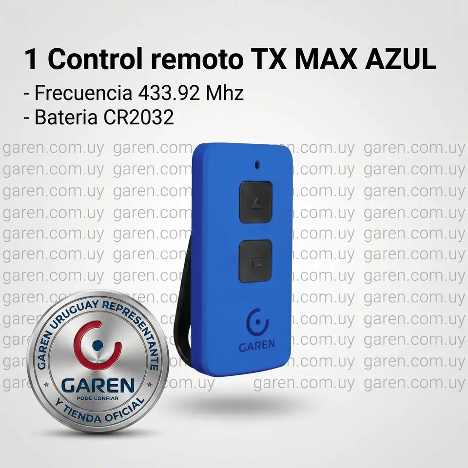 Control Remoto TX MAX color Azul  433.92 Mhz