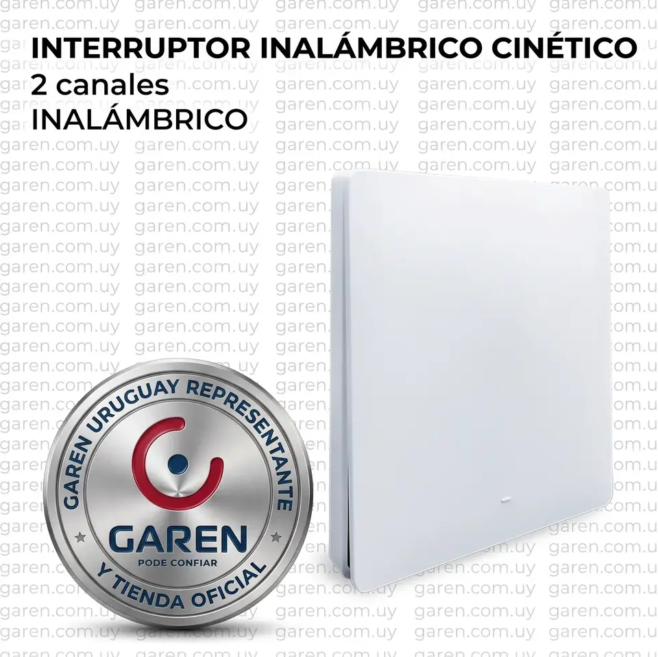 INTERRUPTOR INALÁMBRICO CINÉTICO 2 canales