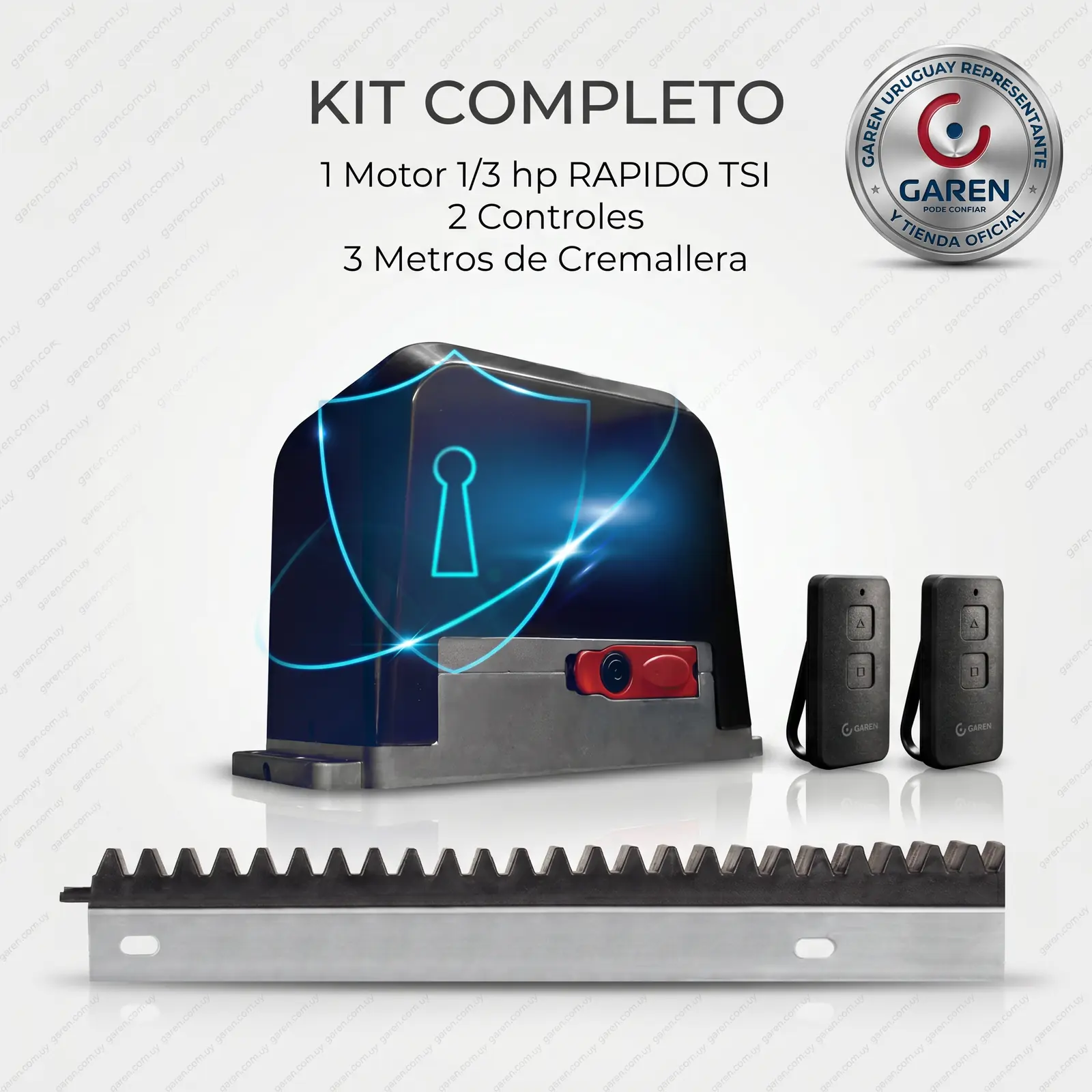 Motor para portón corredizo DZ MAX 1/3 HP TSI RAPIDO
