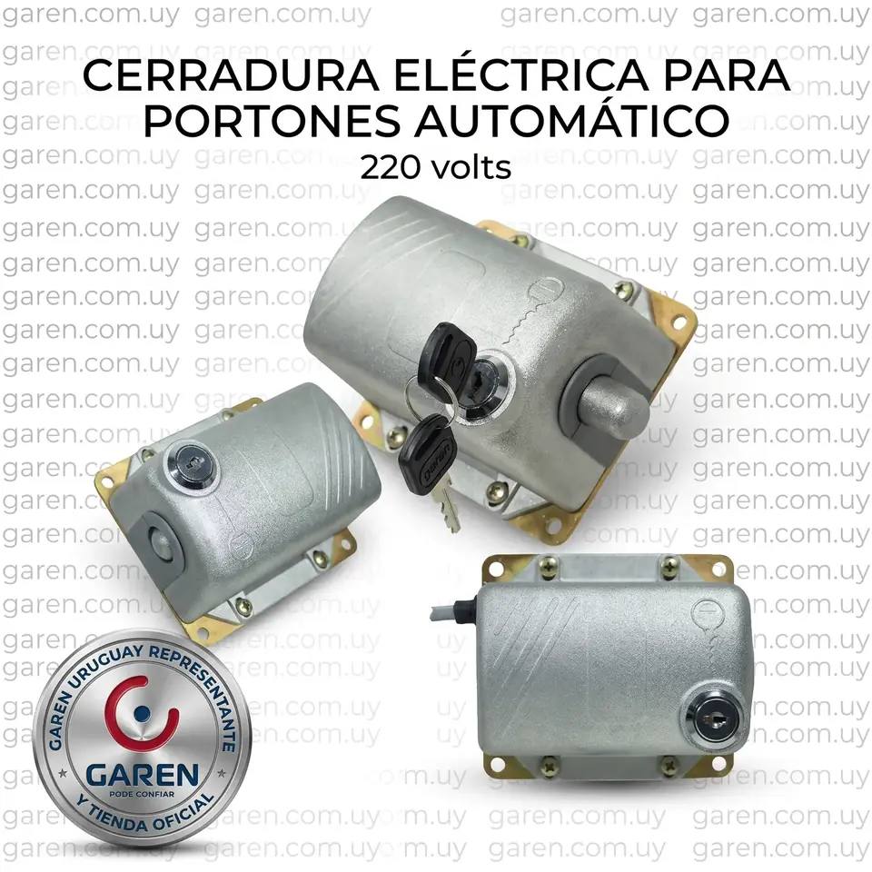 Cerrojo Eléctrico Garen 220V para Portones